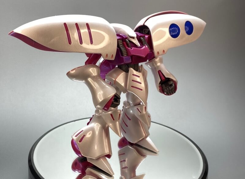 i^phone11ProMAXで撮影したHGUCキュベレイの完成品写真