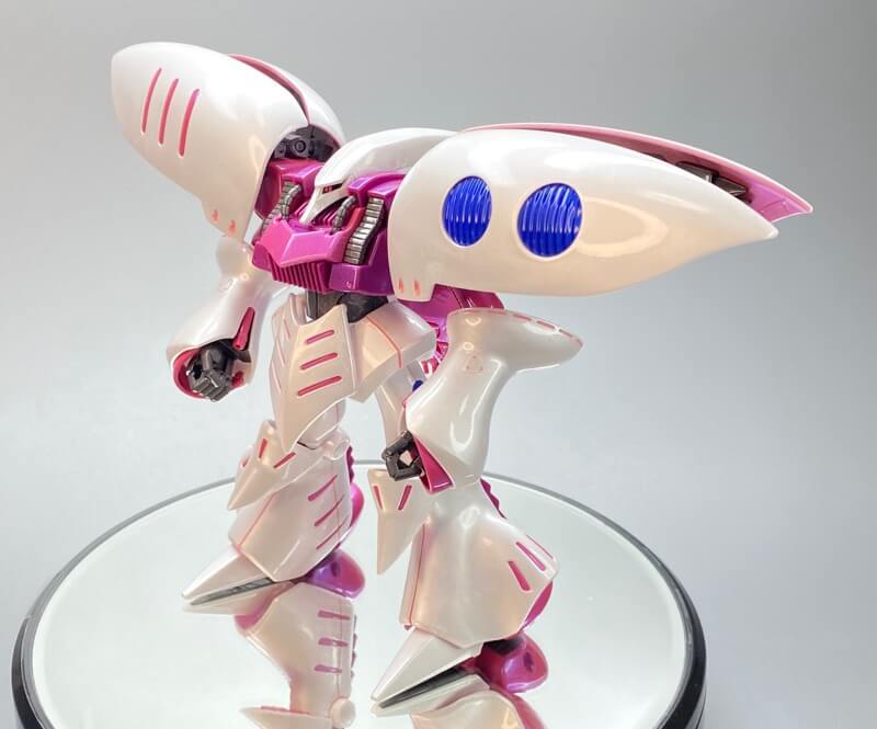 i^phone11ProMAXで撮影したHGUCキュベレイの完成品写真