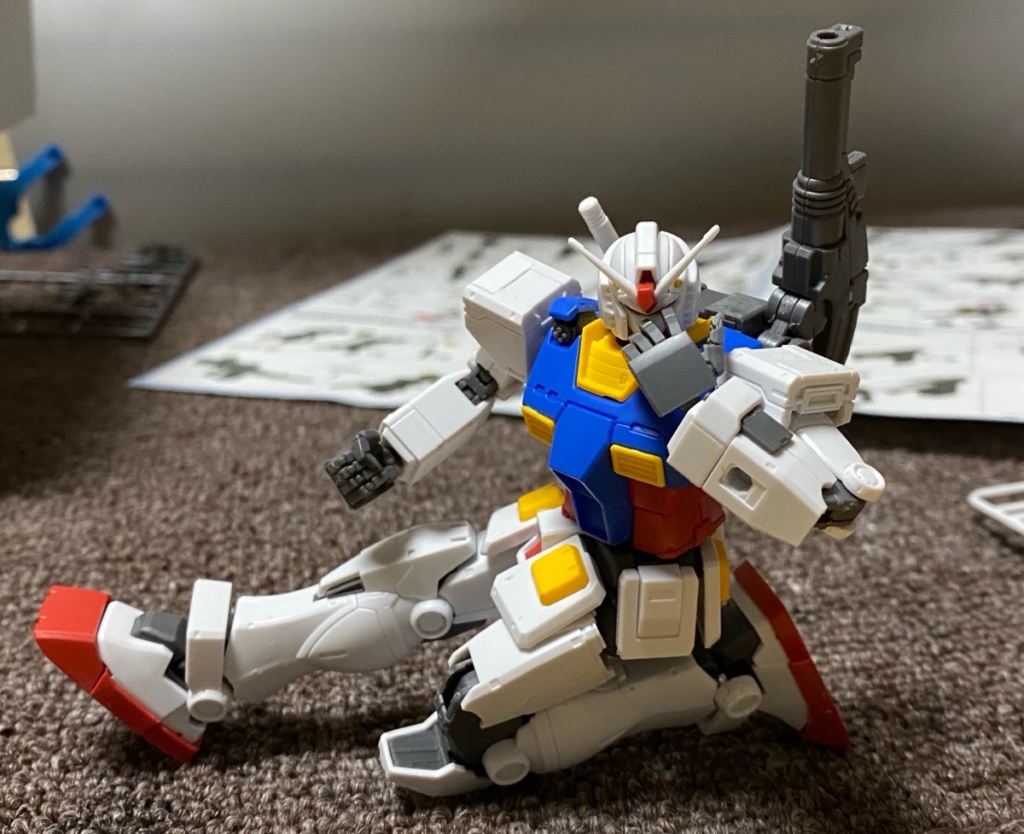 機動戦士ガンダムジ・オリジンHG026番「ガンダム」の可動域をいっぱいまで表現