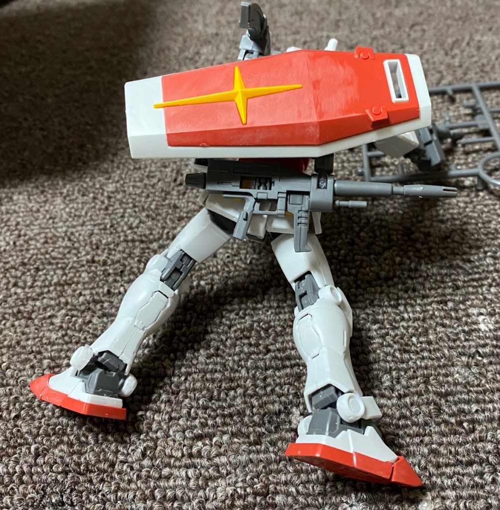 機動戦士ガンダムジ・オリジンHG026番「ガンダム」の銃をマウント