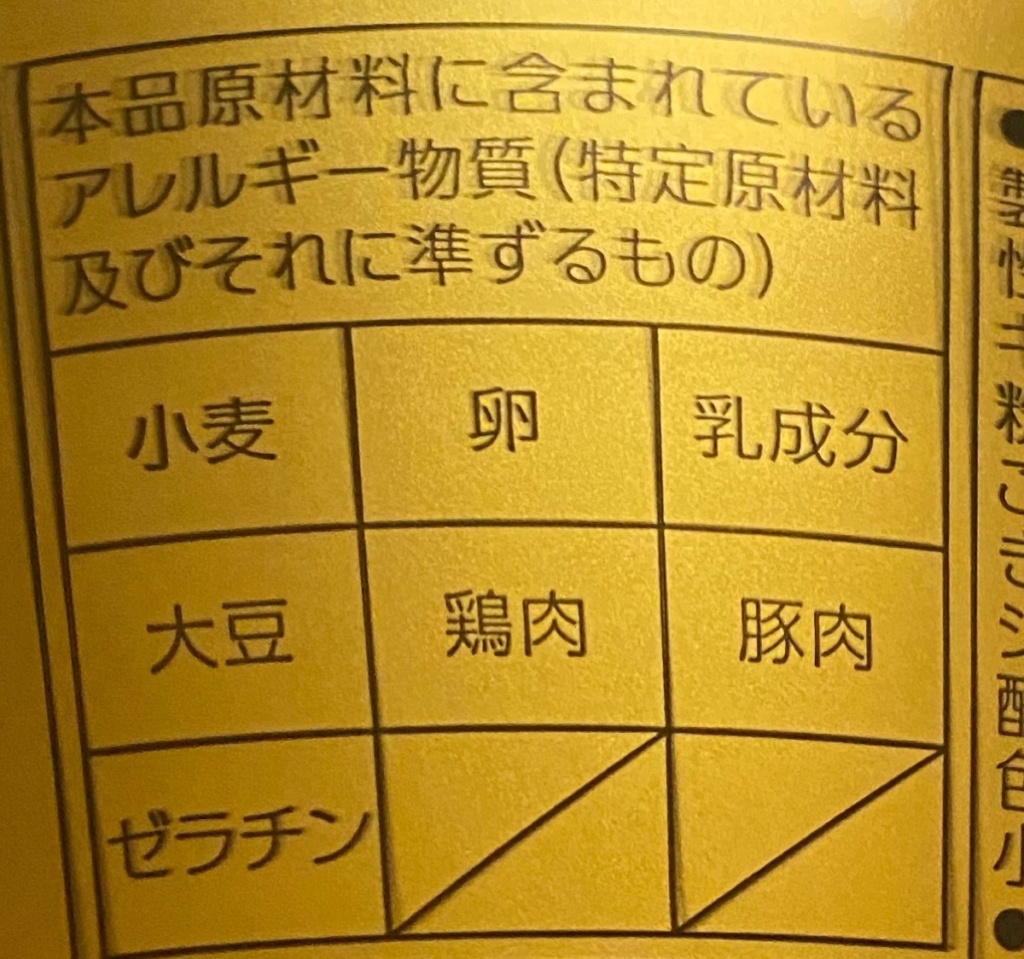 マルちゃん正麺ゆず香る塩まぜそばのアレルゲン