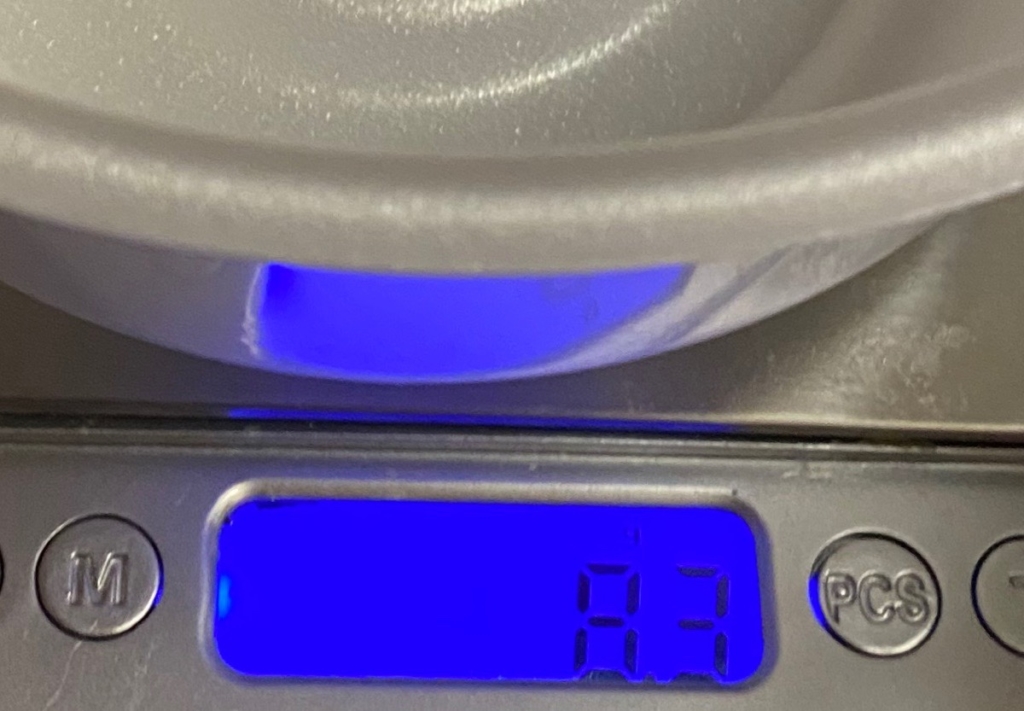 ハートフル畑ぶっかけうどんおろしつゆのケースの重量