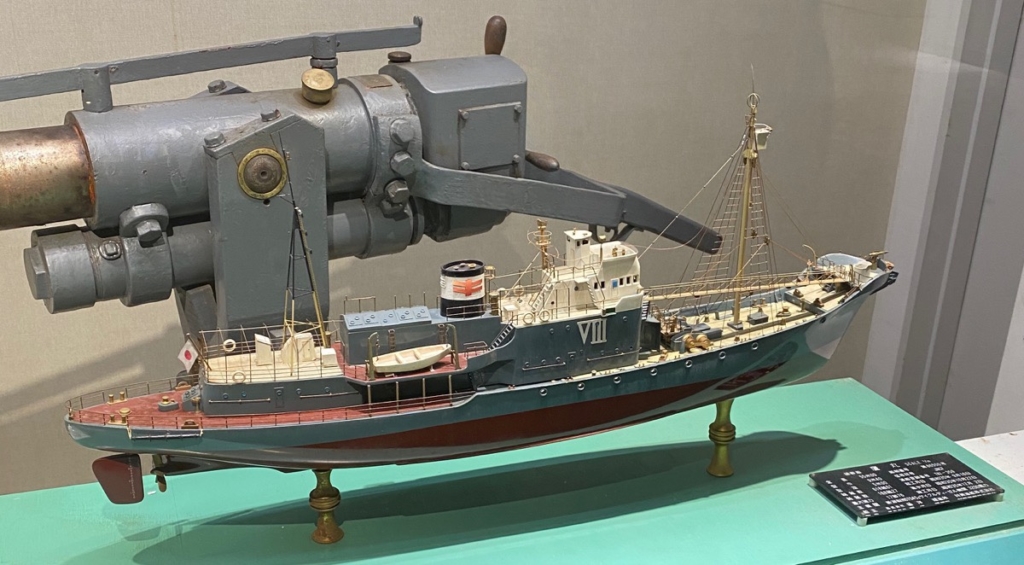 くじらの博物館で撮影した船の模型の写真