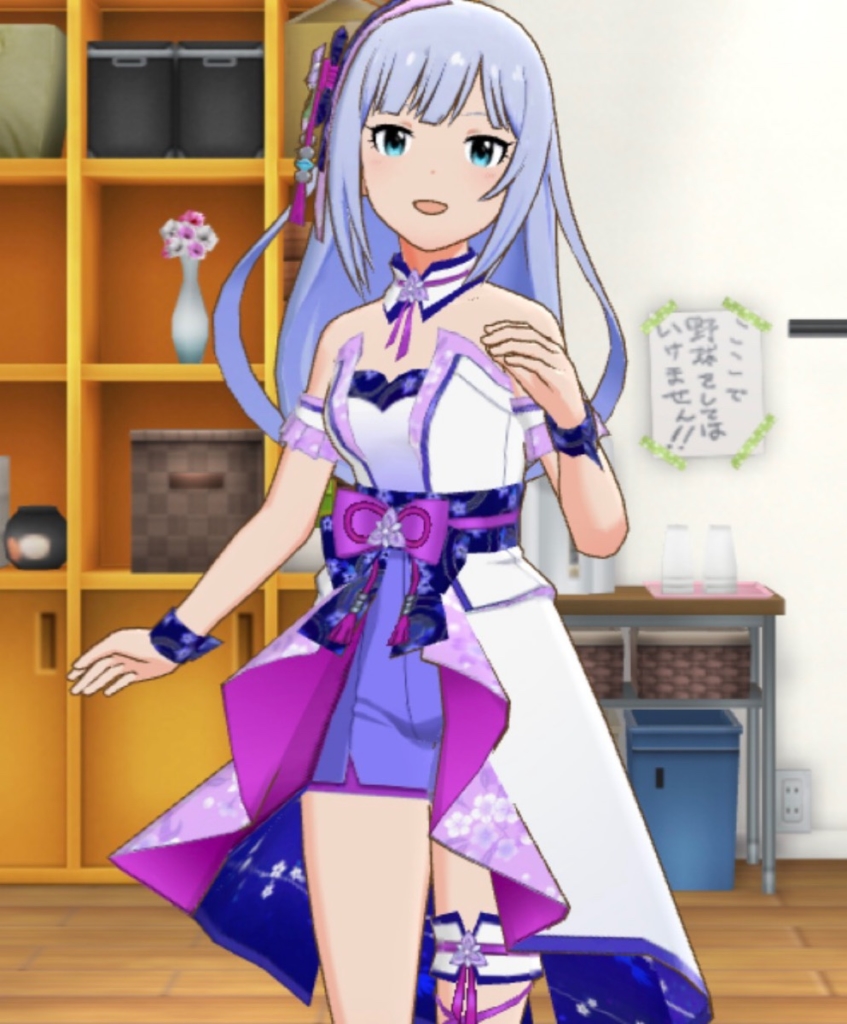 ミリシタSSR白石紬の衣装試着