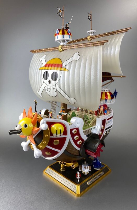 プラモデルのサウザンドサニー号の完成品
